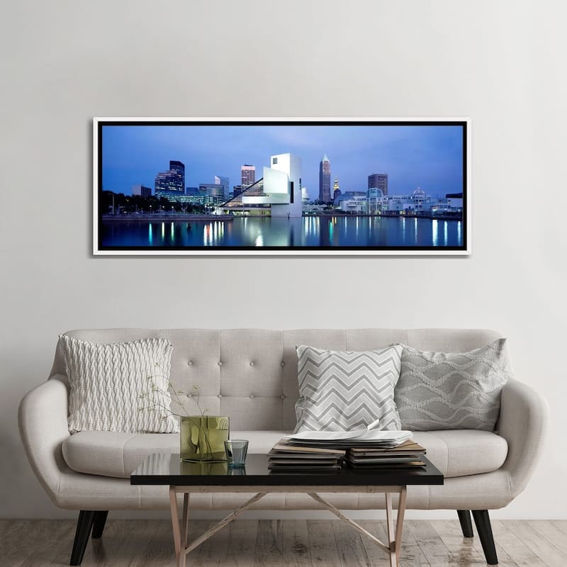 iCanvas "Rock And Roll Hall Of Fame, Cleveland, Ohio, USA" by Panoramic Images Framed Canvas Print