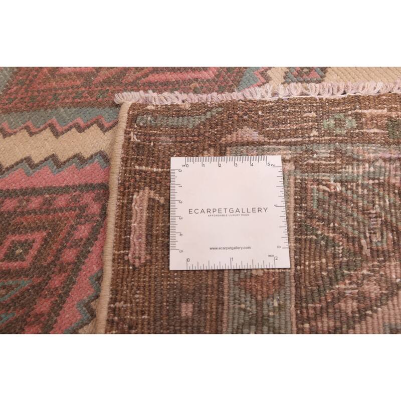 ECARPETGALLERY Hand-knotted Antalya Vintage Brown Wool Rug - 2'5 x 6'3