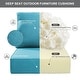 preview thumbnail 40 of 121, Gymojoy 24"x22"x6" Patio Thick Cushions & Pillows Set - Deep Seat Indoor/Outdoor Water & Fade Resistant