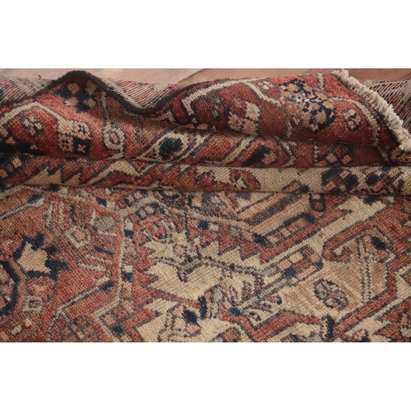 Geometric Bakhtiari Persian Antique Area Rug Wool Carpet - 4'1"x 6'6"