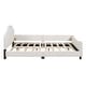 preview thumbnail 13 of 32, Low-Profile Platform Bed Grounded Bed in Velvet Frame