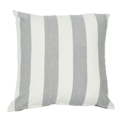 Square Striped Cotton Pillow
