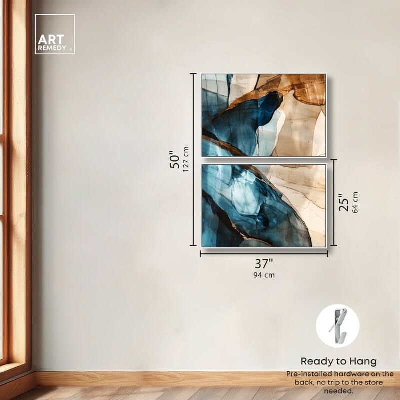 Glitch Aesthetic II Canvas Set of 2 by Art Remedy