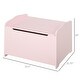 preview thumbnail 14 of 19, Qaba Kids Wooden Toy Storage Box Organizer Chest with Magnetic Hinge, Large Chest Space, & Groove Handle