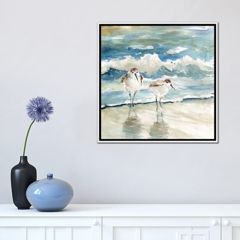 iCanvas "Beach Birds" by Carol Robinson Framed Canvas Print