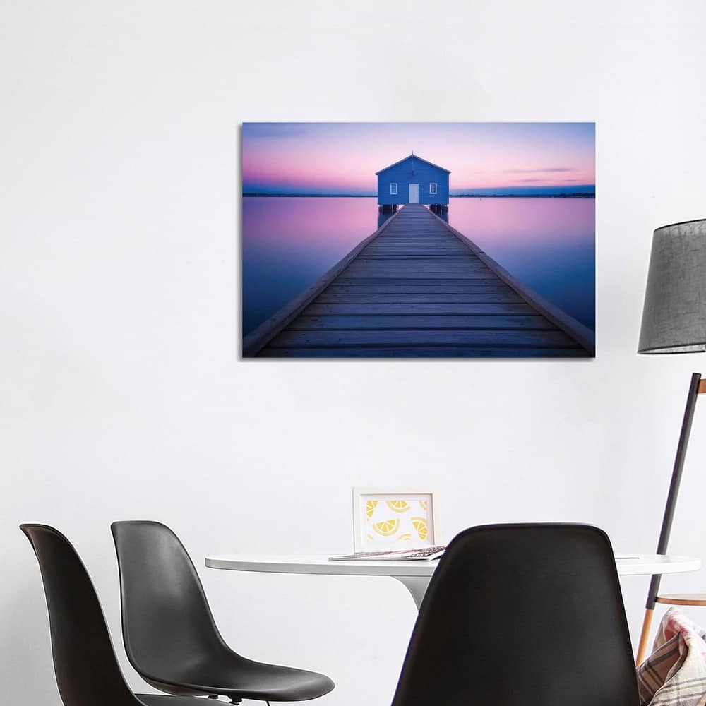 iCanvas "Boathouse" by Richard Vandewalle Canvas Print