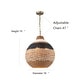 preview thumbnail 8 of 6, Dylan 14" Wide 3-Light Chandelier Woven Shade Modern/Contemporary Dome Hanging Pendant Light - 18 Wide