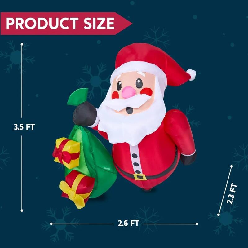 Santa Front Stuck Inflatable