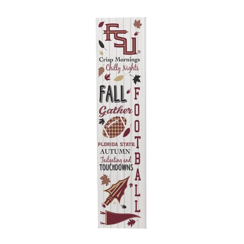 47" Double Sided Seasonal Porch Leaner, Florida State University - 47" x 11.25"