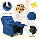 preview thumbnail 21 of 38, Gymax Kids Youth Recliner Chair Velvet Fabric w/Cup Holder & Side