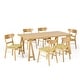 preview thumbnail 33 of 58, Idalia Mid-Century Modern 7 Piece Dining Set by Christopher Knight Home