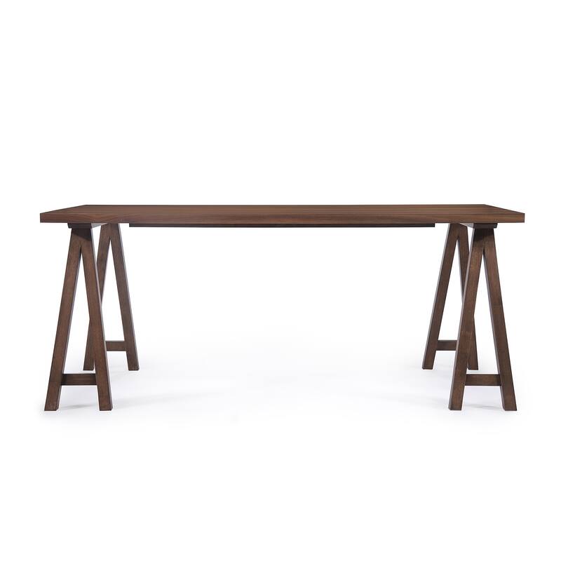 Roomfitters Modern Wood Dining Table with Sturdy A-Frame Base, Spacious Rectangular Kitchen Table, Walnut