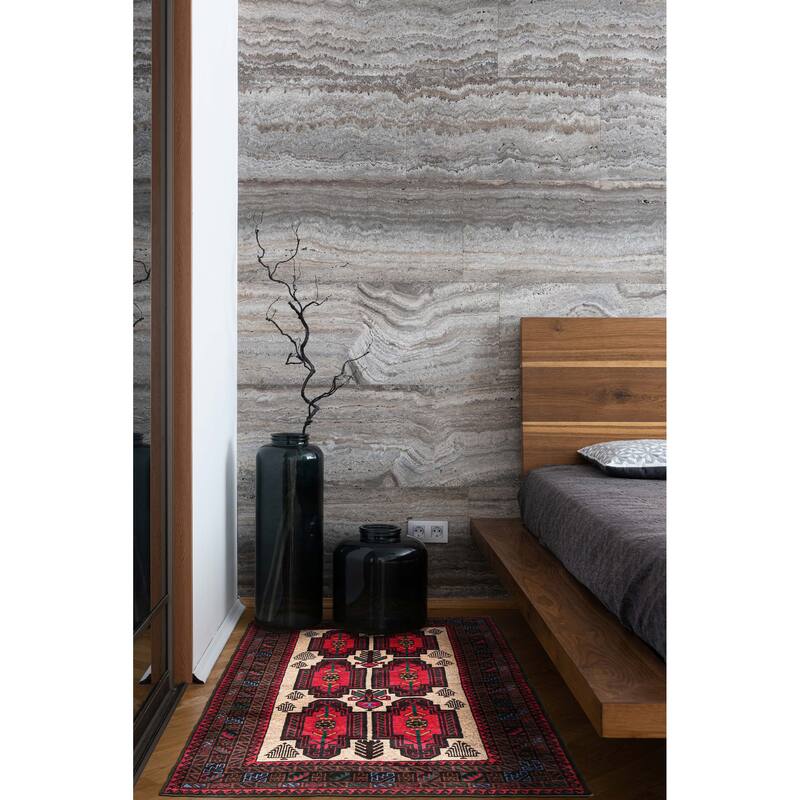 Teimani Tan Rug 2'10" x 4'7" - 2'10 x 4'7