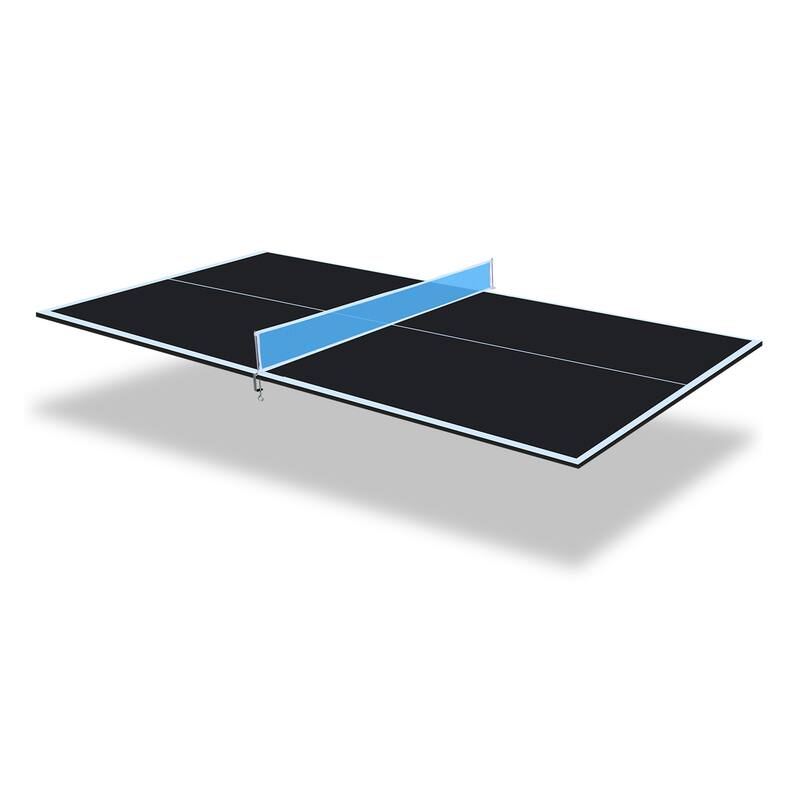 7*4ft Mid-Size Ping Pong Conversion Top Foldable,Table Tennis Table Top - Black