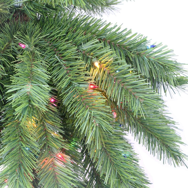 Pre-lit Artificial Christmas Outdoor Palm Tree - 6’ - Multi-Color Lights - 6 Foot