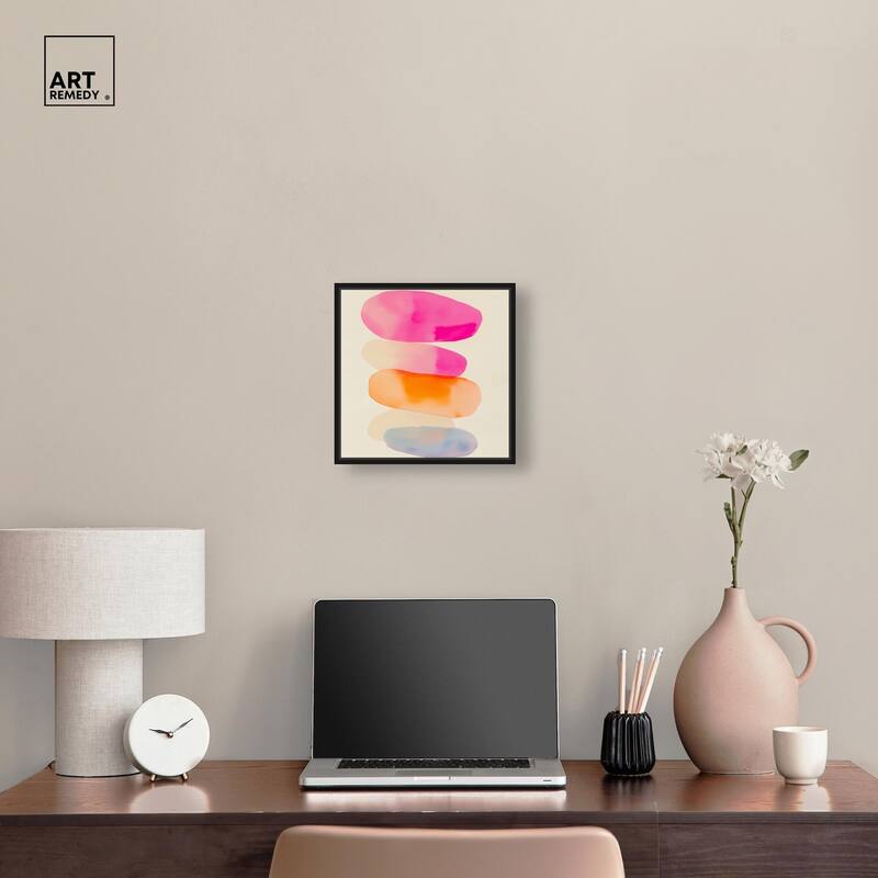 Pebble Palette Canvas by Art Remedy