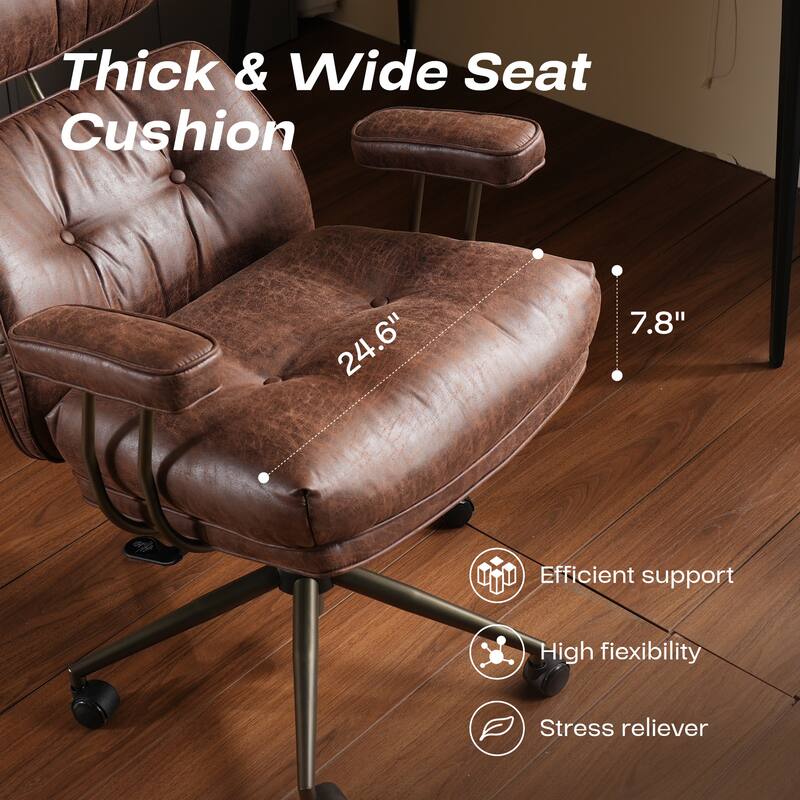 HOOOWOOO Ergonomic High Back Office Chair Adjustable Swivel Task Chair