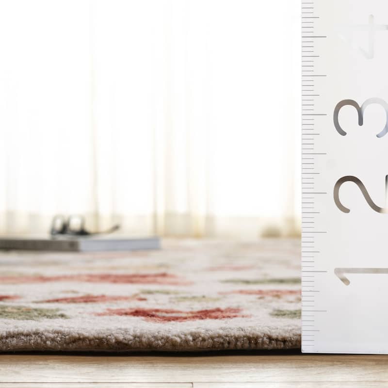 SAFAVIEH Handmade Chelsea Yauhenia French Country Floral Wool Rug