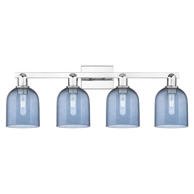Innovations Lighting Endless Possibilities Arcadia - Bella - 4 Light 33" Bath Vanity Light - Blue/Polished Chrome