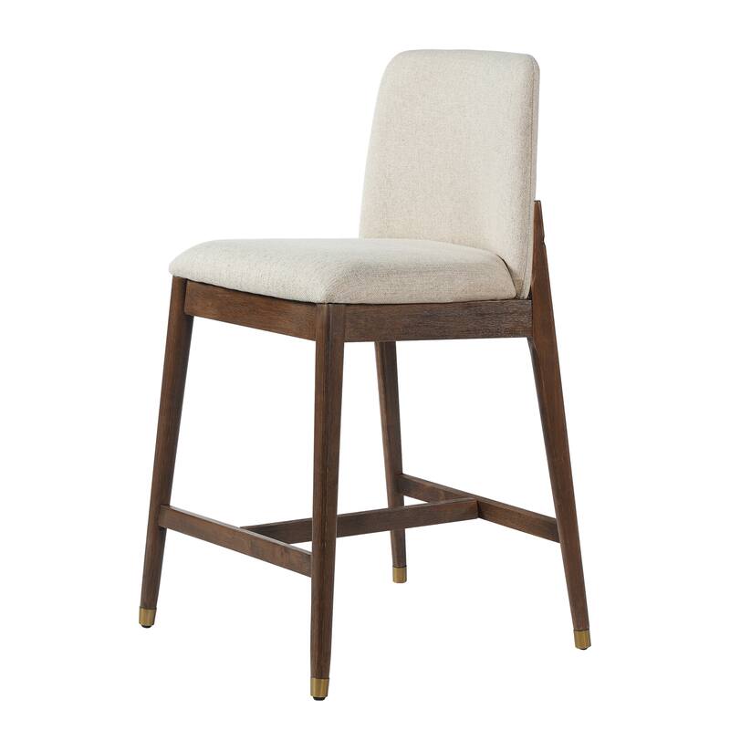 Christopher Knight Home - Clara Modern Wooden Upholstered Counter Stool