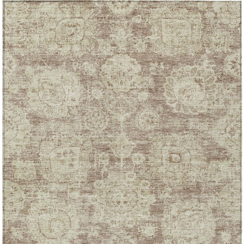 HomeRoots Floral Transitional Rectangle Outdoor Rug