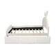 preview thumbnail 8 of 23, Velvet Rabbit-Shaped Full Size Platform Bed with Drawers and Bed-End Storage Pocket