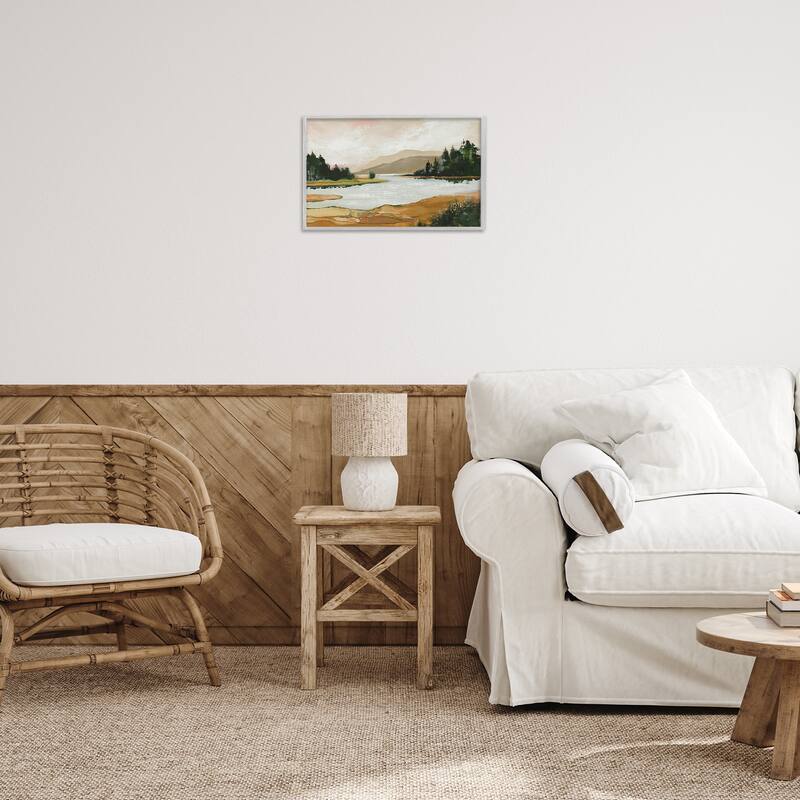 Stupell Relaxing Valley Lake Framed Giclee Art Design By Max Maxx
