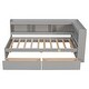 preview thumbnail 27 of 26, Twin Bed with Bookcases & Drawers - Space-Saving