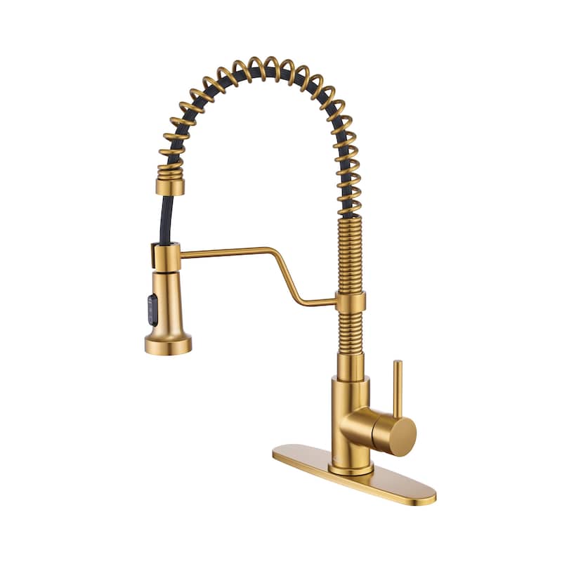 Single Handle Pull-Down Sprayer Kitchen Faucet