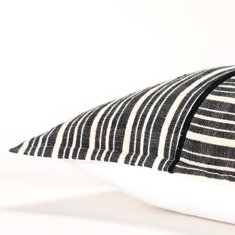 Rizzy Home Woven Stripe Texture Throw Pillow