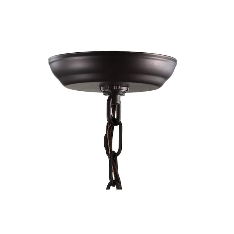 Ruth 11" 4-light Lantern Metal/Glass LED Pendant by JONATHAN Y