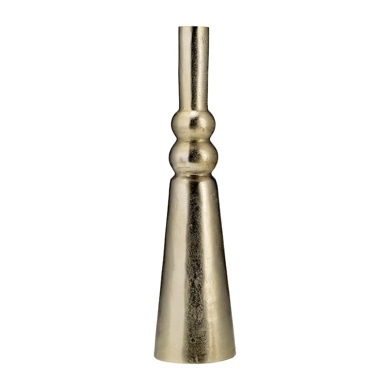 Sagebrook Home Metal, 22"H, Abstract Pillar Vase, Gold, Cylinder, Aluminum, Contemporary, 22"H, Solid Color - 6.0" x 6.0" x 22.0" - Multi