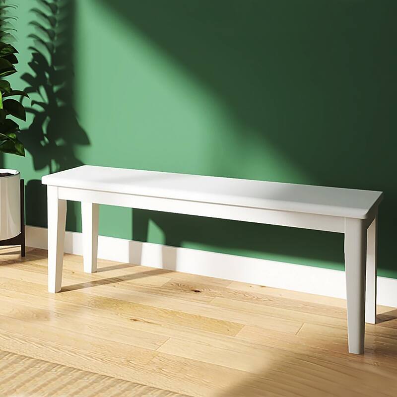 Solid Wood Dining Bench Entryway Bench Farmhouse Kitchen Table Bench
