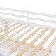 preview thumbnail 15 of 43, Twin Size Loft Bed Kids Bed Frame Wooden Storage Bed with Desk, Shelves, Pull-out Drawers, Ladder and Guardrail