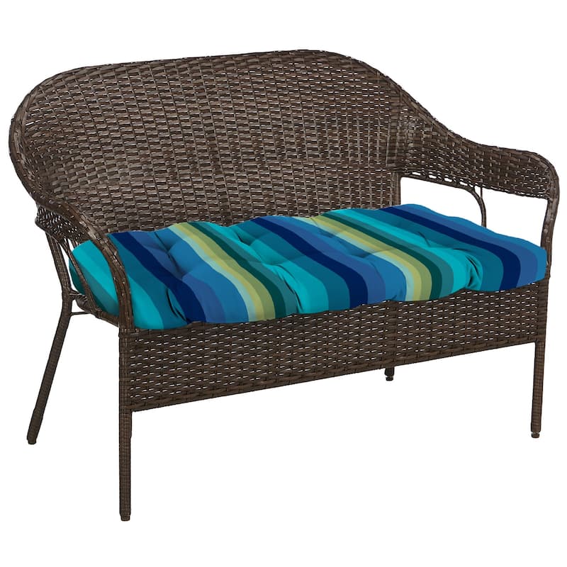 Outdoor Wicker Cushion Set for Bench and 2 Seats - 18'' L x 44'' W x 4'' H