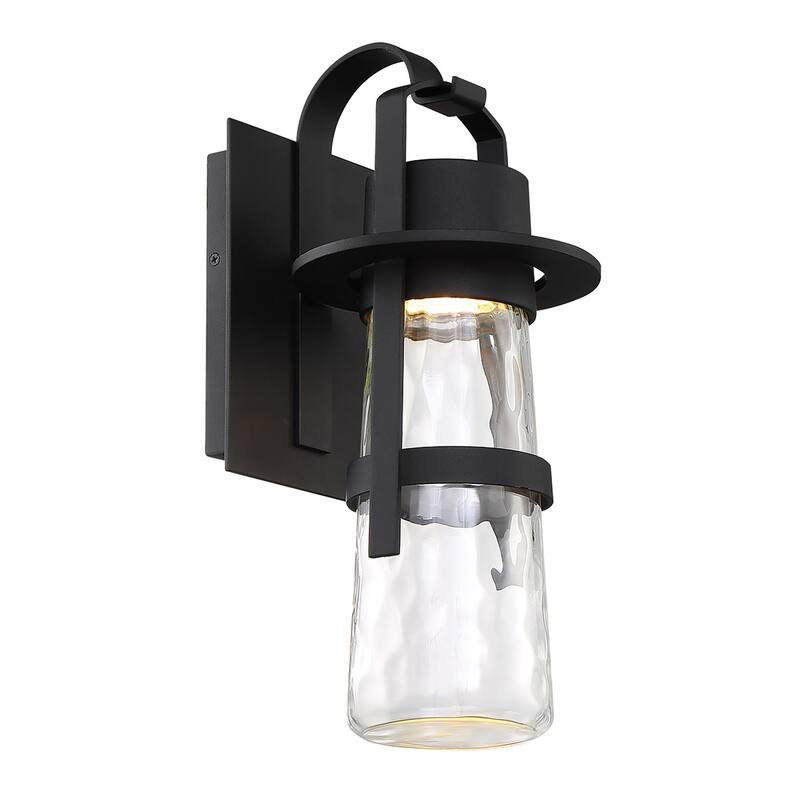 Balthus 14in LED Indoor or Outdoor Wall Light 3000K - Black - 16-inch