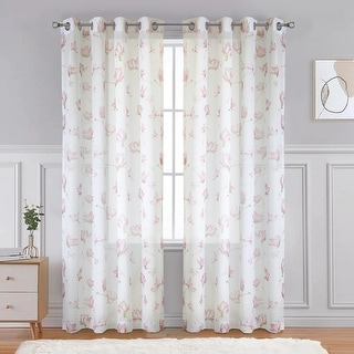 Magnolia Light Filtering Grommet Curtain Panel - Bed Bath & Beyond ...