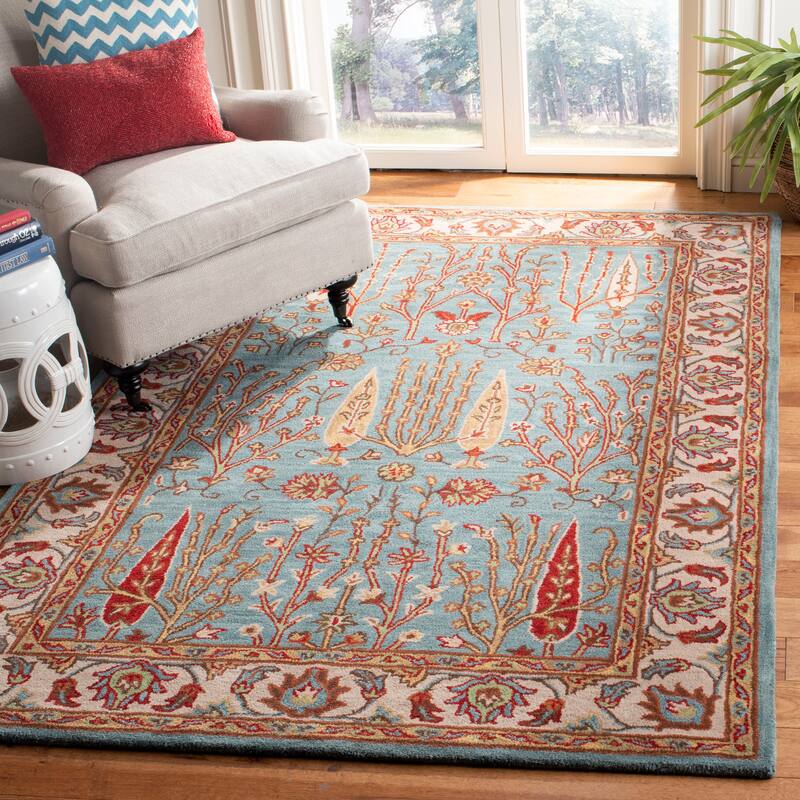 SAFAVIEH Handmade Heritage Sweet Heart Traditional Oriental Wool Rug