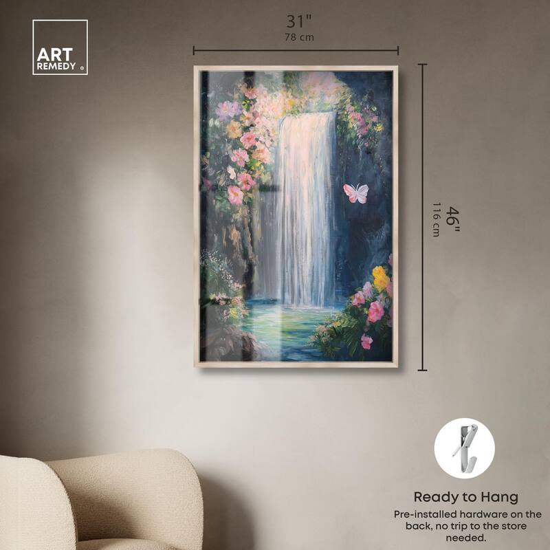 Hidden Falls I Shadowbox by Art Remedy