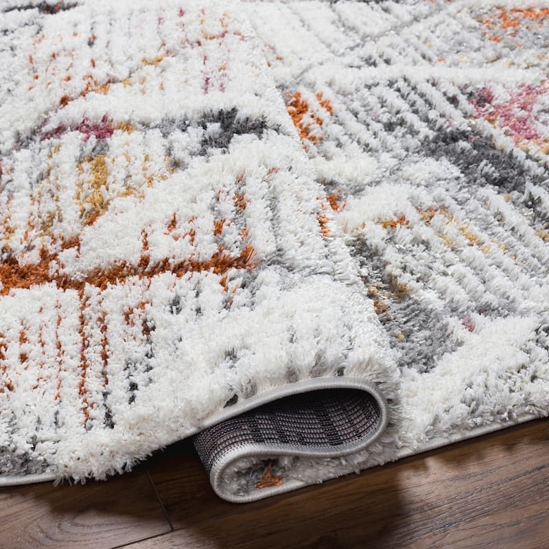 Livabliss Polaris Modern Diamond Trellis Plush Area Rug