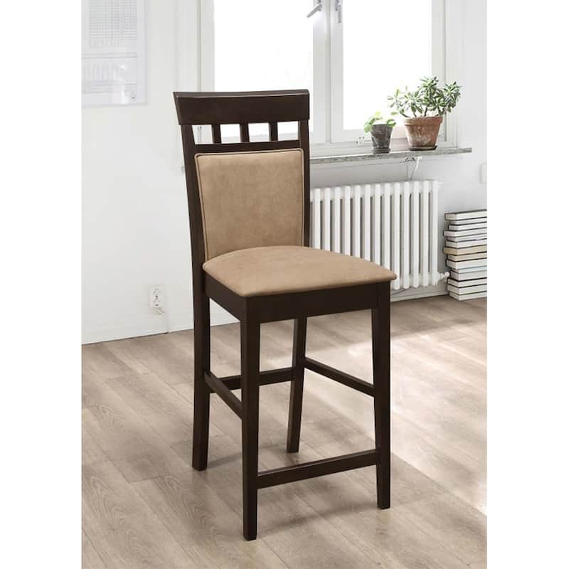 Square Counter Height Dining Set in Cappuccino