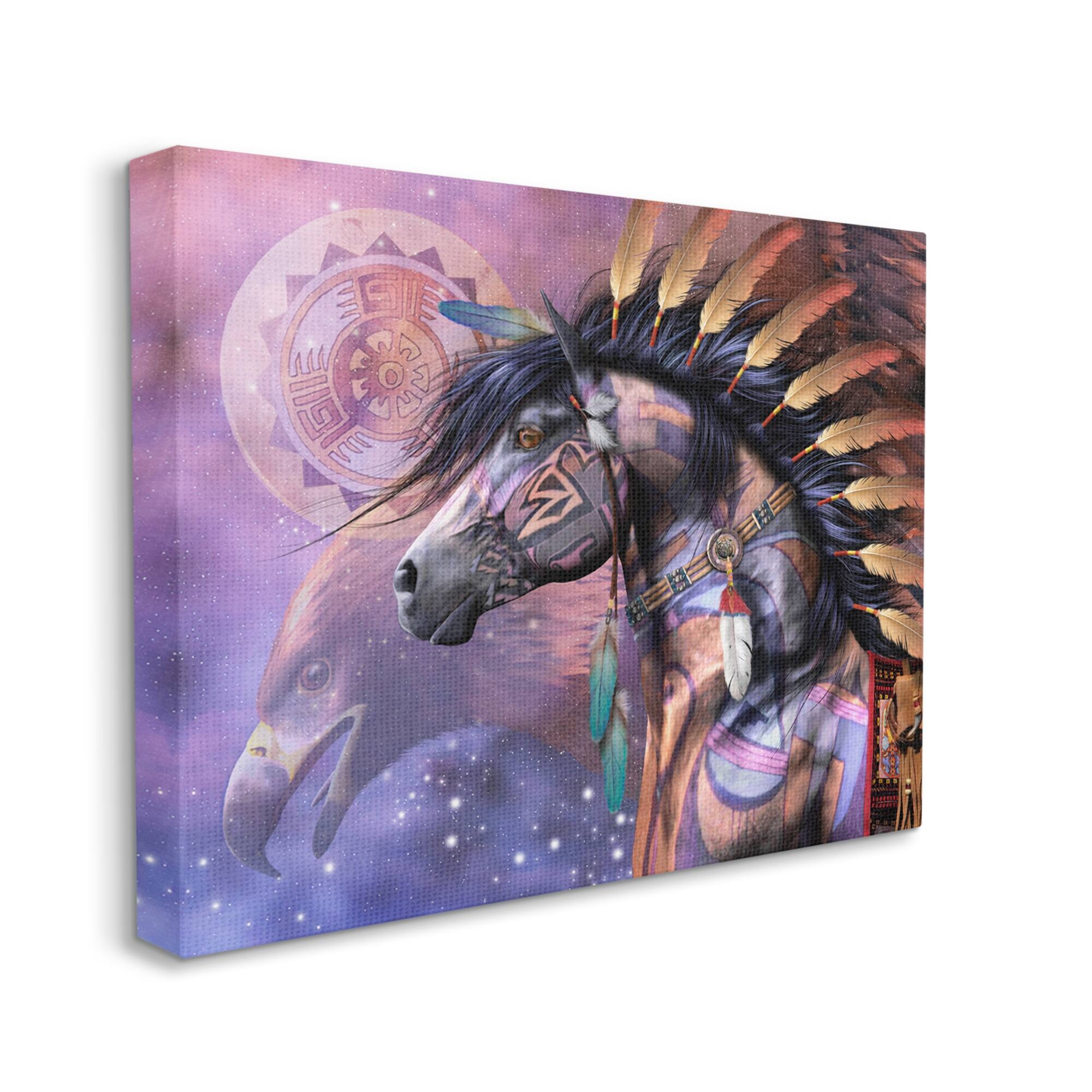 Stupell Shaman Native Horse Canvas Wall Art Design by Laurie Prindle On Sale Bed Bath