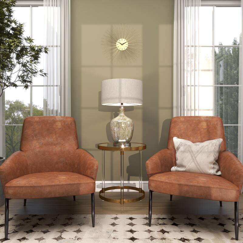 Gold Metal Starburst Decorative Wall Clock with Black Accents