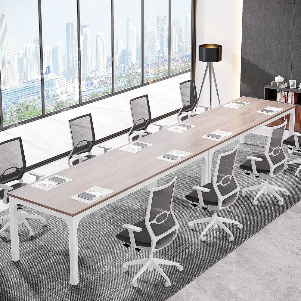 6.5FT Conference Meeting Seminar Business Table Set for 8-12 Person (Set of 2)