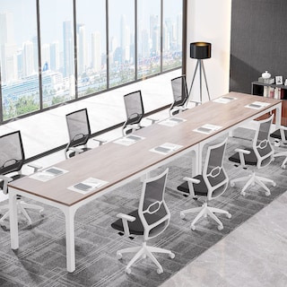 6.5FT Conference Meeting Seminar Business Table Set for 8-12 Person (Set of 2)