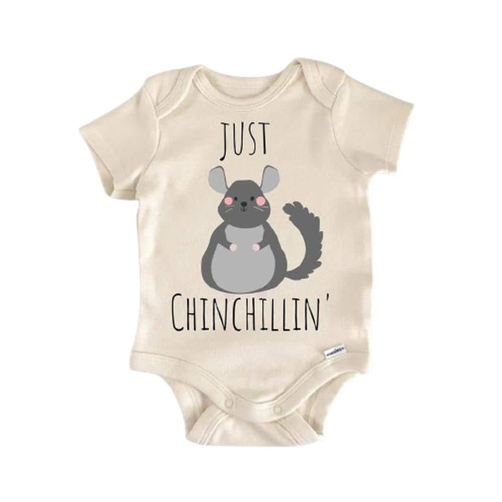 Chinchilla Animal Rodent - Baby Boy Girl Clothes Infant Bodysuit Funny Cute Newborn