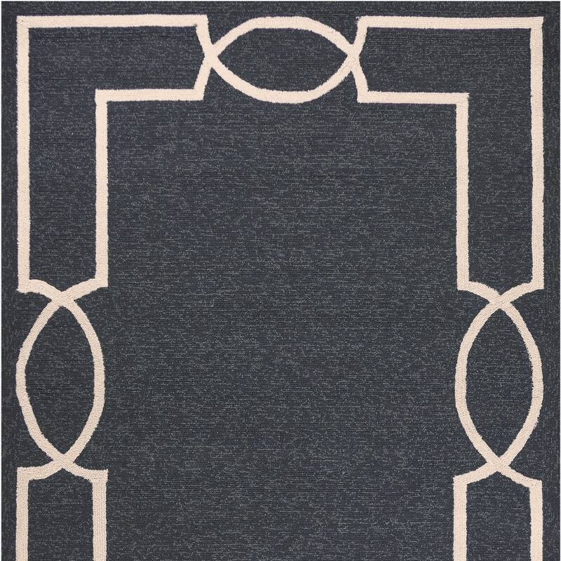 Allof Elegant Plain Weather Resistant Heritage-Inspired Hand-Woven Outdoor Rug