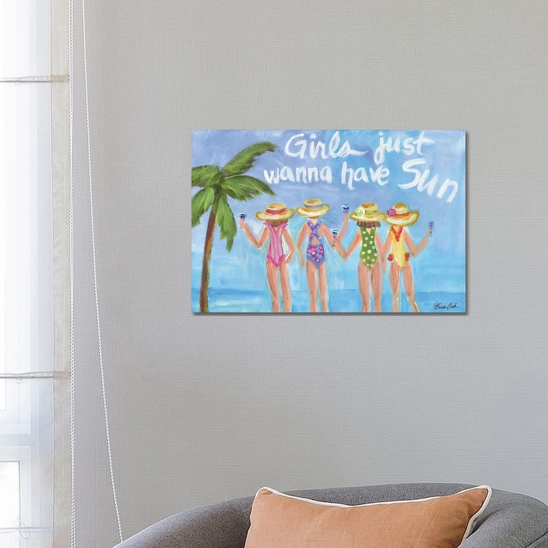 iCanvas "Girls In The Sun" by Brenda Bush Canvas Print - 18x26x1.5