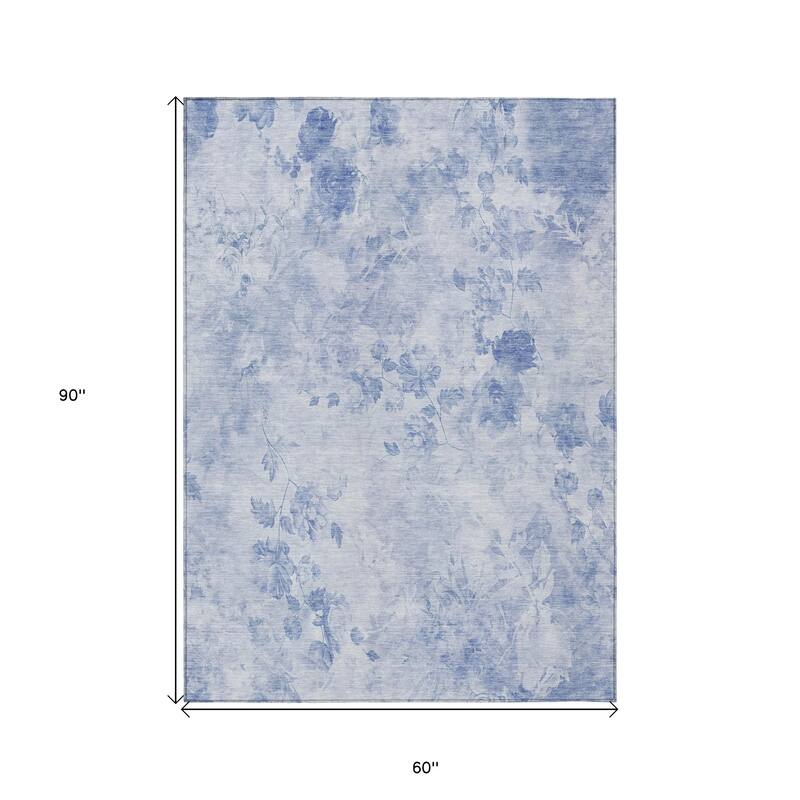 HomeRoots Floral Transitional Rectangle Outdoor Rug