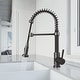 preview thumbnail 94 of 156, VIGO Edison 19" H Single Handle Pull-Down Sprayer Kitchen Faucet